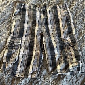 Helix Black and Gray Cargo Shorts Versatile Style